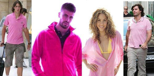  Shakira: only Gerard Piqué is for her sexy in berwarna merah muda, merah muda !