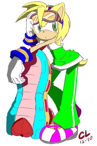  Sugar in Sonic Riders with her board