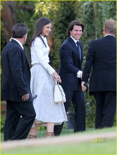  Tom Cruise & Katie Holmes Attend Brad Grey's Wedding