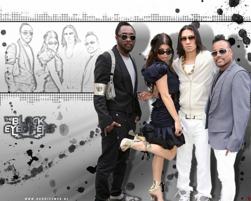  Black Eyed Peas - karatasi la kupamba ukuta