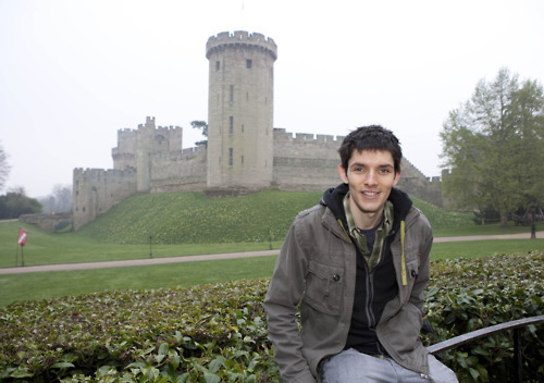  Colin at Warwick kastil, castle