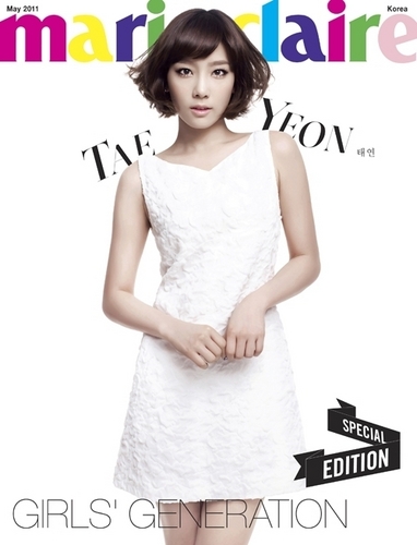  Taeyeon - On the cover of Marie Claire Korea
