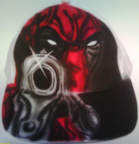  Deadpool airbrushed hat par Mesey Art
