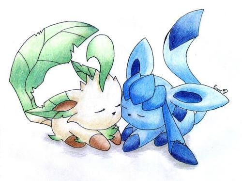  Glaceon and Leafeon