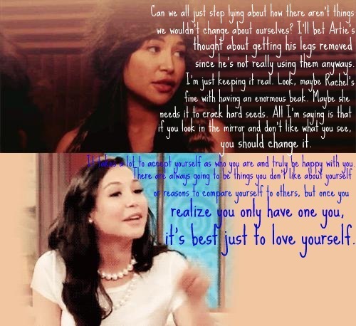  Naya and Santana, such opposites!