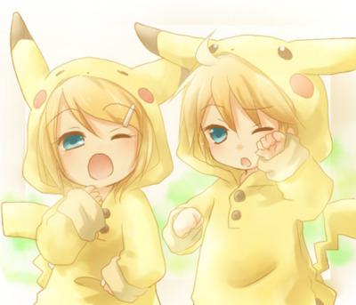  Pikachu Rin & Len Kagamine