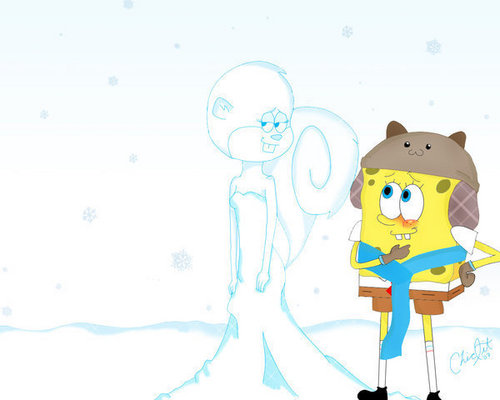  SpongeBob Make A Snow Sandy