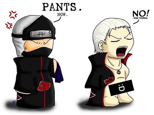 hidan with out pants 
