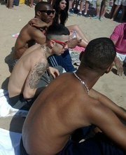  n-dubz at bournemouth plage saturday,