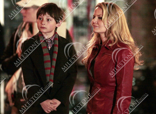  2011, March 25 - Jennifer Morrison and Jared Gilmore on the set of "Once Upon A Time"