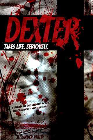  Dexter Pencil Sketch achtergrond door Alexander Philip