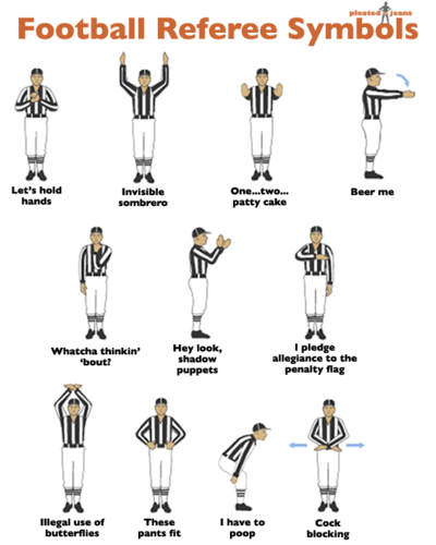 Football Referee Symbols