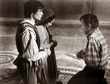  Franco Zeffirelli gives instruction to the Stars of the show, "Romeo & Juliet"