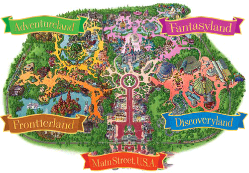 Map of Disneyland Park