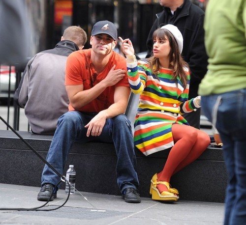  Mark on set in NYC
