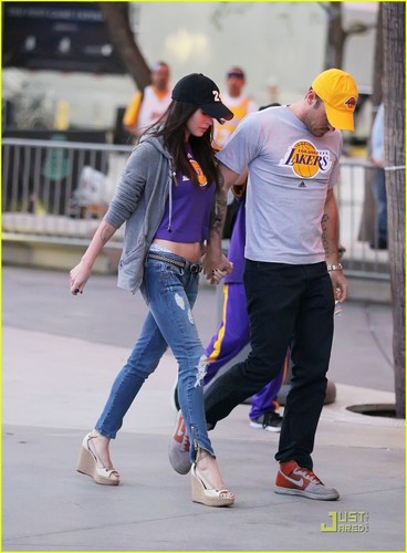  Megan renard & Brian Austin Green: Let's Go Lakers!