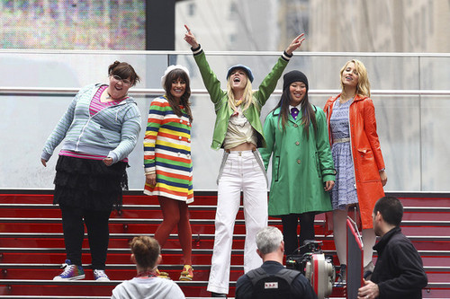  On set of Хор in NYC | April 25, 2011.