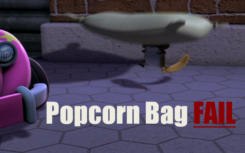 Popcorn Bag Fail! XD