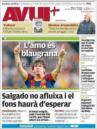  World press hails Barça and Messi