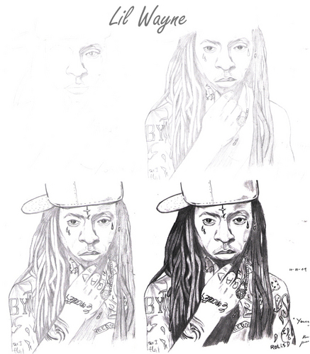  Lil Wayne Graphite Drawing