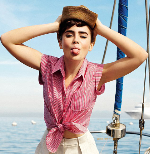  Lily Collins in UK Junio 2011