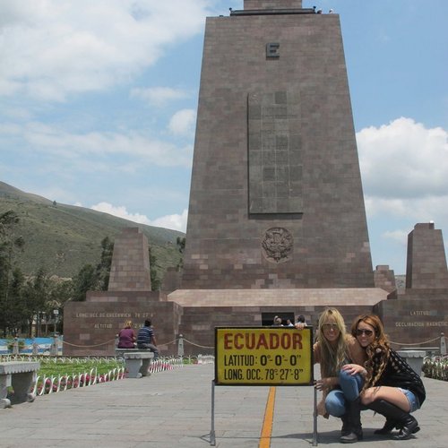  Miley - Visiting the Equator in Ecuador (29th April 2011)