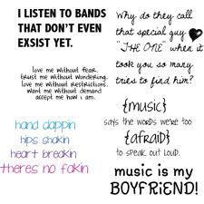 Music quotes and sayings <3