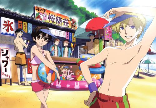  Ouran High School Host Club at the plage