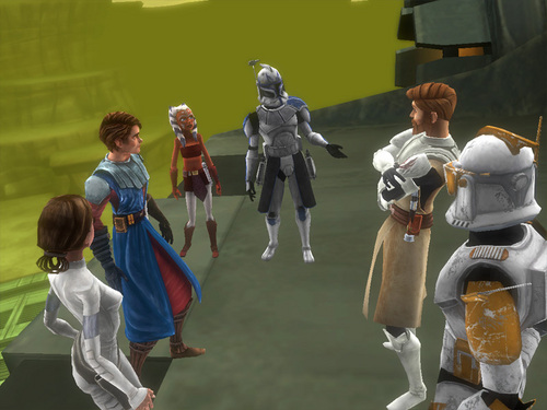 Padme in the Clone wars video game