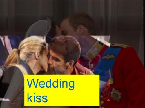 Shakira and Piqué wedding kiss