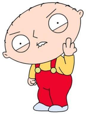  Stewie giving the middle finger