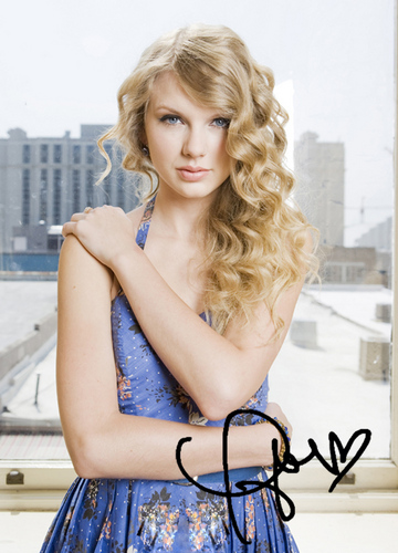  Taylor rapide, swift Signed Poster
