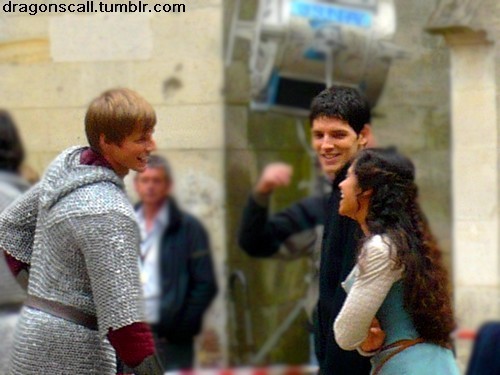  Энджел and Bradley laughing with each other off set season 4