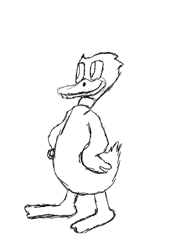  Daffy eend Sketch