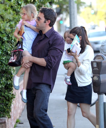  Jen & Ben out & about with the girls 4/16/11
