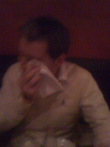 Paul eating Curry and struggling