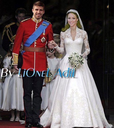  Piqué and শাকিরা Royal Wedding