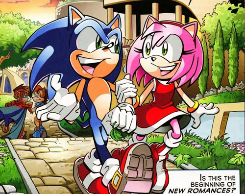  Sonic & Amy, and Sally & Khan in the comics