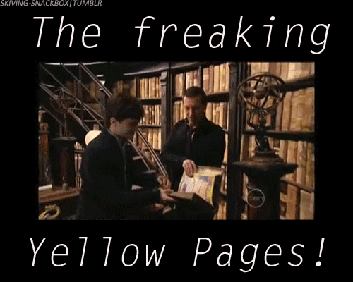  The freaking yellow pages