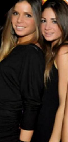 ex girlfriend Piqué:Nuria Thomas and Anna Molins twins look 