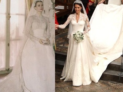  kate's wedding dress_like grace kelly's