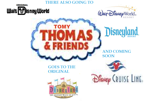  tomy thomas gos to the ディズニー parks
