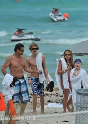  April 30th - At Miami strand with Family in Miami, FL