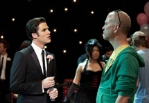 Blaine and Ryan Murphy Prom Episode Behind the scenes