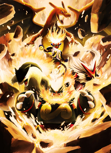  Charizard and the feuer Starters