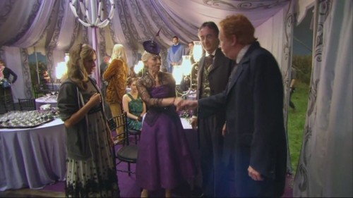  Fleurs' mother, father and sister with Arthur Weasley