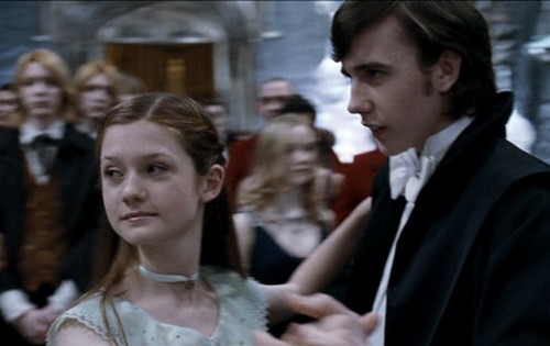 Ginny Weasley with Neville Longbottom at Yule Ball