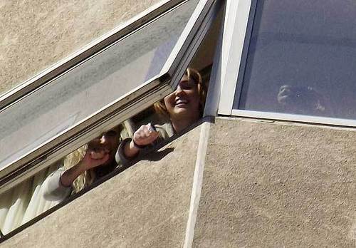 Miley - At Hotel in Chile (3rd May 2011)