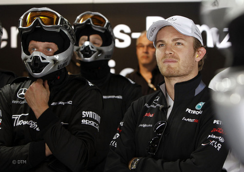  Nico Rosberg drives DTM Mercedes at Hockenheim