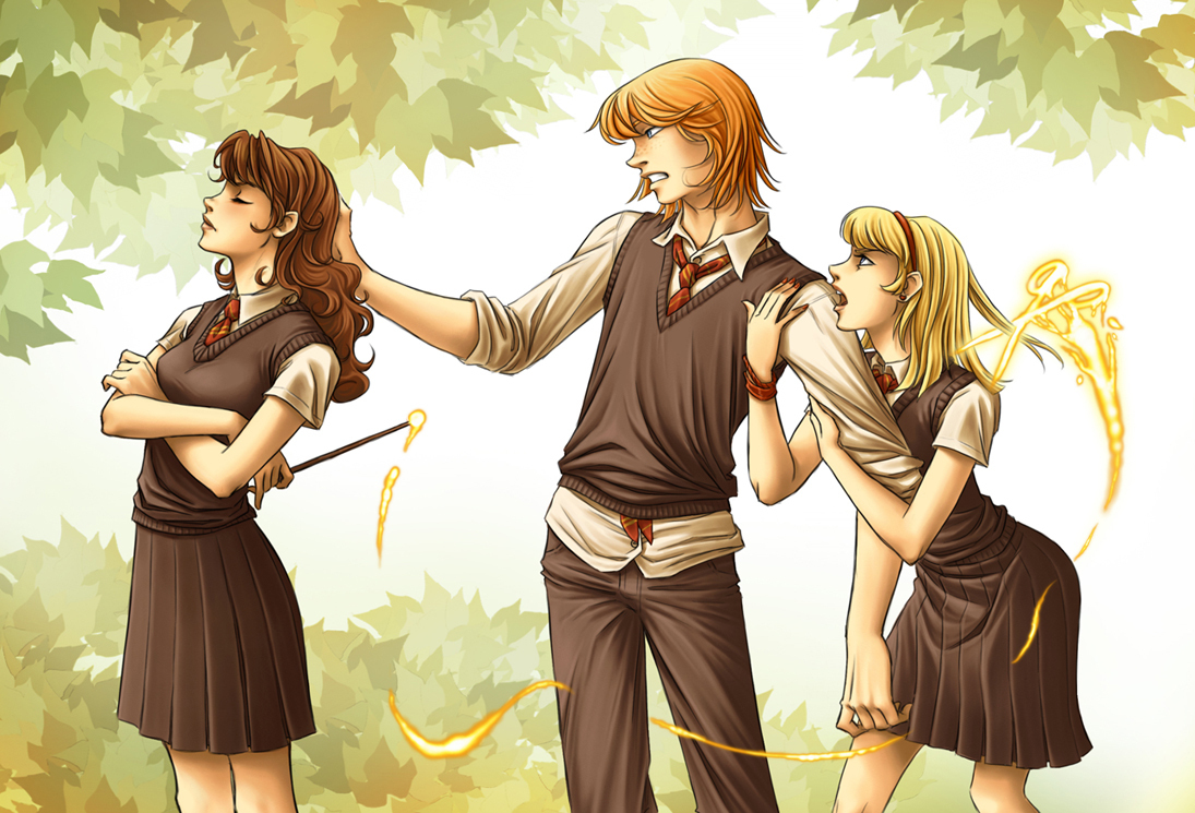 Ron Hermione... and "the other" - Romione fan Art (21767383) - Fanpop 8